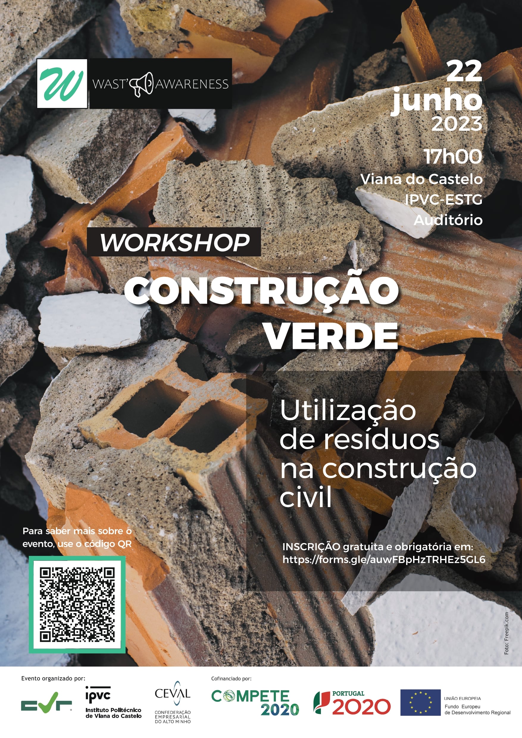 Novo workshop grátis sobre “Construção Verde: utilização de resíduos na construção civil”